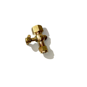 Compression Fitting Pressure <b>Gauge</b> Valve Two Way Type For Air Manual Operation Lead Lined Vacuum Atmosphere - Product Image 1