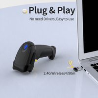 Pemindai Barcode Genggam 2D Nirkabel Xincode, Pembaca Barcode COMS, Pemindai Kode QR Berkabel USB X-9301C