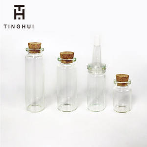 Bouteilles en verre miniatures avec logo personnalisé |   Flacons de 5 ml à 25 ml avec bouchons pour artisanat et cadeaux - Product Image 4