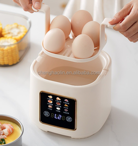 Machine à petit-déjeuner multifonctionnelle pour faire bouillir, cuire à la <span class=keywords><strong>vapeur</strong></span> et frire avec panier <span class=keywords><strong>vapeur</strong></span>, <span class=keywords><strong>cuiseur</strong></span> à œufs <span class=keywords><strong>compact</strong></span> - Product Image 3