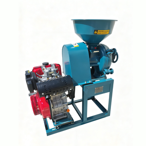 Moulin à Grains et <span class=keywords><strong>Broyeur</strong></span> d'Épices pour Aliments Secs et Humides, Usage Domestique et <span class=keywords><strong>Agricole</strong></span>, 300 Kg/h, Moteur Pratique, Facile à Nettoyer, Alimentation Diesel - Product Image 1