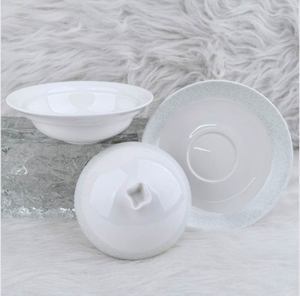 Juego de Vajilla de Porcelana China Antigua de Horno Guan con Esmalte Craquelado, Platos y Cuencos de Cerámica Oriental - Product Image 6