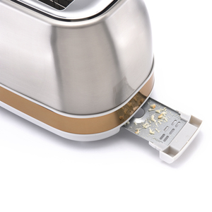 <b>Gold</b> Silver Pop up Retro <b>Toaster</b> Time Watch Led Display 2 Slot <b>Toaster</b> Oven Bread - Product Image 4