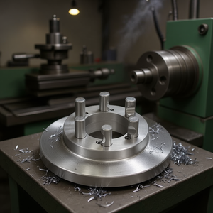 Bride de fixation Fervi avec broches, montage à 5 broches pour applications sur tour - Product Image 3