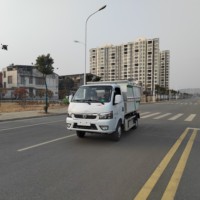 Camion à ordures électrique YIWEI de 4,5 tonnes à émissions zéro, auto-chargeur et auto-déchargeur, système hydraulique de chargement arrière, véhicule de collecte des déchets