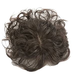 Prothèses capillaires en cheveux naturels, grande taille, boucles en laine, couvre-chignon complet, pour cheveux gris, ajoute du volume, pour maman - Product Image 5