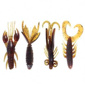 Venta al por mayor <span class=keywords><strong>de</strong></span> PVC 20 unids/bolsa pesca <span class=keywords><strong>de</strong></span> <span class=keywords><strong>carpa</strong></span> Craw Fish señuelos blandos 4,5 cm-6,2 cm 1,95G Camarón criatura cebo señuelo suave - Product Image 5