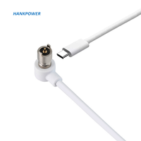 Câble de charge magnétique rond à 2 broches de type C USB vers 6 mm pour appareil intelligent, fabriqué par OEM