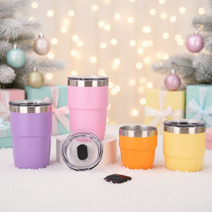 <span class=keywords><strong>4</strong></span> औंस 6 औंस 8 औंस लक्जरी आधुनिक कस्टम लोगो स्टैकेबल स्टेनलेस स्टील कॉफी मग वैक्यूम इन्सुलेट कप बार के लिए चुंबकीय स्लाइडर ढक्कन के साथ - Product Image 1