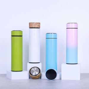 Smart Stainless Steel Water <b>Bottle</b> With Led Temperature Digital Display Vacuum Insulated Thermo Tumbler Cups in Bulk - Product Image 1