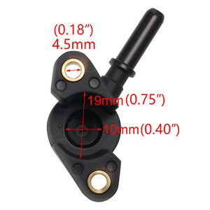 Soporte de inyector de combustible de 90 grados para motocicleta, para sistema de inyección de combustible EFI de scooter YESON, junta de la cubierta de la boquilla - Product Image 2