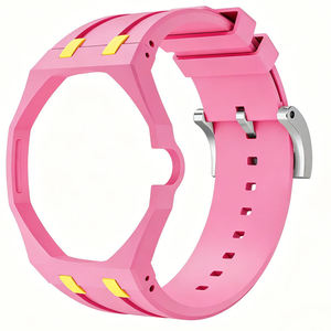 Kit de Modificación de Correa de TPU con Bisel de Cerámica de Lujo para la Nueva Serie de Relojes, Funda Protectora Deportiva Integrada - Product Image 2