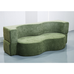 Minimalist Modern Chesterfield <b>Bed</b> for Living Room Rectangle Shape Extendable Vacuum Compression One Seat S-08 One Seat S-0 - Product Image 1