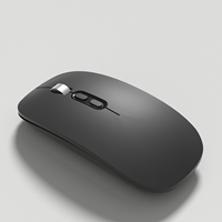 Mouse Isi Ulang Terlaris Mode Ganda BT 2.4G USB Mouse Nirkabel Tanpa Suara untuk Komputer Laptop Tablet Macbook