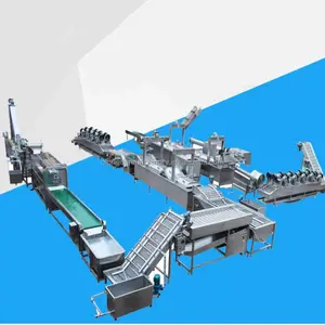 Semi Automatic Small Scale Frozen Potato Flakes Chips Processing Plant Making Machines French Fries Production Line Price
