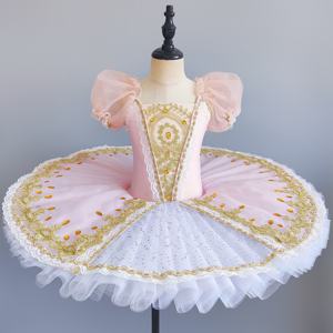 Vestido de Tutú de Ballet Profesional y Económico para Niñas, Color Rosa, Estilo Hada, para Danza Clásica, Actuaciones y Espectáculos - Product Image 6