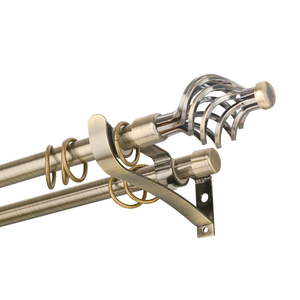 JNS personalizzato singolo palo per tende telescopico regolabile all'ingrosso tende e accessori Algeria aste per tende doppie estensibili - Product Image 3