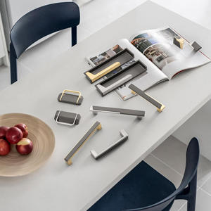 Modern Minimalist Zinc Alloy Gold Black Cabinet <b>Pulls</b> Luxury Furniture Door Handles <b>for</b> Kitchen Wardrobe Dresser Bathroom - Product Image 1