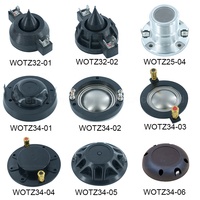 Diaphragmes de remplacement pour tweeter à compression 34 mm, avec bobine vocale CCAW et diaphragme en titane pour haut-parleur audio