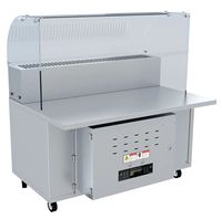 Hotte aspirante commerciale en acier inoxydable à écran tactile, haute efficacité 95%, avec purificateur à induction intégré pour cuisine