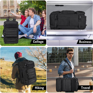 Mochila de Viaje Resistente al Agua de 40L para Hombre con Puerto de Carga USB, Bolsa de Lona Convertible para Viajes de Negocios - Product Image 5
