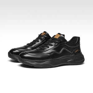 Zapatillas Deportivas para Hombre Milles, de Piel Genuina Premium, Tacón Medio, Suela de Goma Antideslizante, para Caminar - Product Image 3