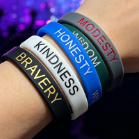 Bracelets en silicone personnalisés écologiques promotionnels avec impression de votre propre logo pour les événements et les activités