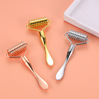 Microneedle Roller Cuillère En Alliage De Zinc Microneedle Visage Minceur Dispositif Bâton De Massage Du Visage Crème Cuillère 3D Visage Rouleau