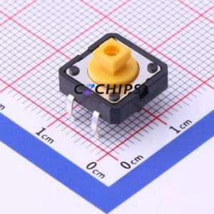 B3F-4055 Tactile Switch Through hole Component THT-4P,12x12mm Switch Single Pole Single Throw Rectangle Button Through Hole 12mm - Product Image 1