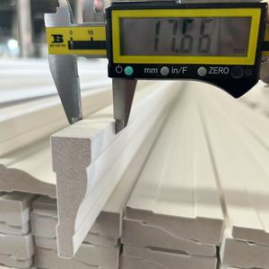 Battiscopa <span class=keywords><strong>in</strong></span> <span class=keywords><strong>Legno</strong></span> Massello Durevole con Modanatura <span class=keywords><strong>in</strong></span> MDF per Decorazione d'Interni, Rivestito con Primer Gesso per Uso Interno - Product Image 3