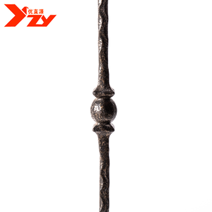 Design del mandrino della ringhiera della scala in ferro battuto del produttore cinese di Solid Bar - Product Image 3