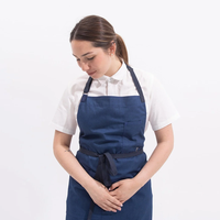 Duolai Custom Logo Polyester Katoen Waterdichte Bakker Bar Bib Schort Voor Chefs Voor Restaurants Keuken Coffeeshop Koken Lage Moq