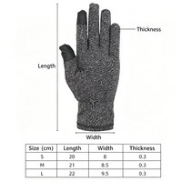 Gants de compression pour l'arthrite à écran tactile, mélange de coton, soutien du poignet, soulagement de la douleur, pour la saisie, le jeu, la conduite, la rééducation