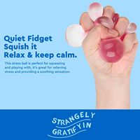 3-Pack Ultra-Soft Memory Gel Squeeze Stress Balls Haute Densité Squishy Fidget Toy pour le soulagement de l'anxiété sensorielle Panier de Pâques