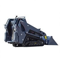 Mini-chargeuse sur chenilles compacte V1100 avec moteur Kubota, hydraulique, 17,2 kW, pour l'agriculture et la construction