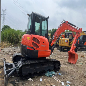Mini pelle sur chenilles Kubota KX155 de 5 tonnes d'occasion importée d'origine japonaise Machines d'occasion pelleteuse KX161 KX163 KX165 KX185 - Product Image 1