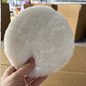 CHICHUANG OEM DA Tampon de polissage pour voiture en laine d'agneau 100% naturelle, Hebei, grain 200, abrasif moyen, forme disque, 1 an - Product Image 2