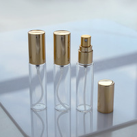 Flacon pulvérisateur vide en verre transparent de 10 ml, mini flacon de parfum portable, flacon de parfum rechargeable à pression