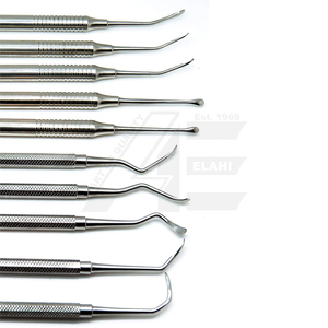 Elevador de senos nasales 10 piezas Elevadores de osteótomos de implantes óseos Limpieza y llenado de doble extremo Instrumentos de acero inoxidable - Product Image 4
