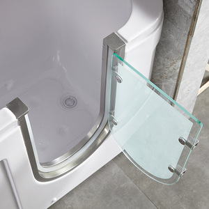 <span class=keywords><strong>Baignoire</strong></span> accessible aux <span class=keywords><strong>personnes</strong></span> handicapées sur mesure OEM <span class=keywords><strong>avec</strong></span> siège, appui-tête, <span class=keywords><strong>porte</strong></span> en verre dépoli, drain au sol, <span class=keywords><strong>baignoire</strong></span> de massage en acrylique - Product Image 4