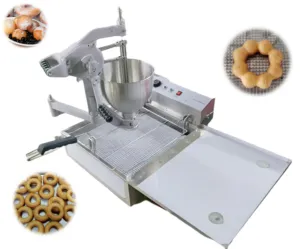 Mesin pembuat donat manis desain terbaru untuk toko kue dengan masa pakai panjang