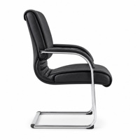 Chaise de bureau ergonomique moderne en cuir PU avec accoudoirs, chaise pivotante de direction pour bureau à domicile, salle d'étude, lieu de travail