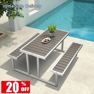 Rabattmöbel für den außenbereich Esstisch-Set für den Außenbereich Straßentische Picknicktisch und Stühle