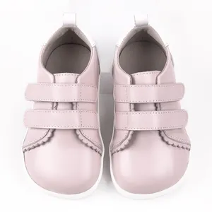 Babyhappy Factory sepatu kets anak kasual, desain baru minimalis sol tunggal tanpa alas kaki ergonomis ujung lebar