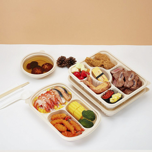 Cajas de almuerzo de maíz biodegradable, contenedores de alimentos desechables respetuosos con el medio ambiente - Product Image 3