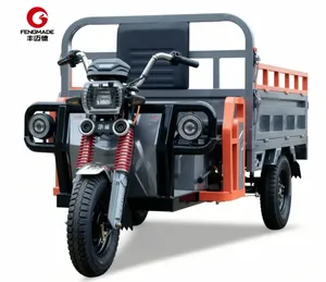 Tricycles électriques de fret Fengmade : Prix usine, personnalisables, pas chers, <span class=keywords><strong>3</strong></span> roues, 1500W, 1800W, capacité de chargement 1 tonne - Product Image 1