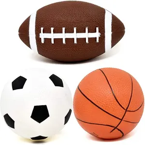 3PK spor topları çocuklar için, Mini spor paketi içerir futbol, futbol ve basketbol yumuşak kapalı ve açık oyun