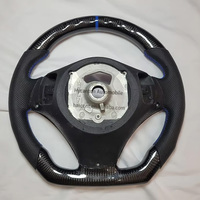 Volant en cuir perforé en fibre de carbone personnalisé pour BMW E90 E92 E93 volant de voiture