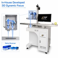 Nueva Máquina de Marcado Láser de Fibra con Enfoque Dinámico 3D Desarrollada Internamente, Software Propio, Grabador Láser para Superficies Curvas de Metal, Compatible con ETF, DXF/PLT