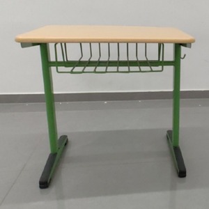 Modern Student Desk Caramel Color 67.5x49x65cm With <b>Wire</b> <b>Basket</b> School Furniture Durable Design - Product Image 4